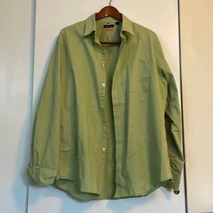 VanHeusen L green dress shirt